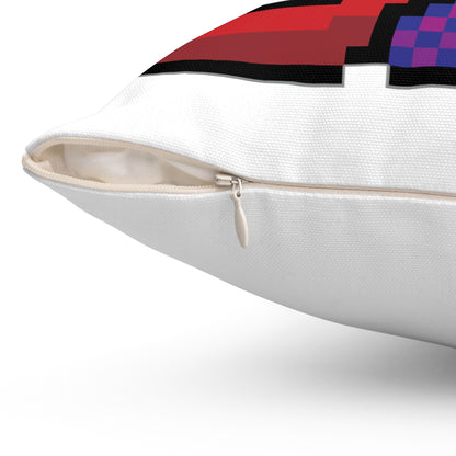 MS Dos Spun Polyester Square Pillow 