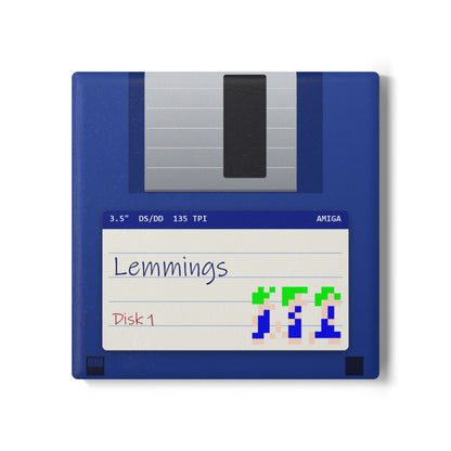 Lemmings - Floppy Onderzetter Printify