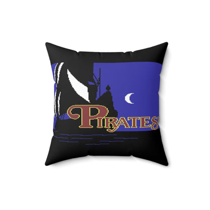 Pirates Spun Polyester Square Pillow