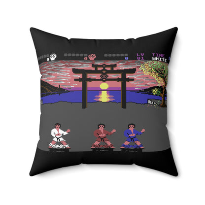 International Karate + Spun Polyester Square Pillow 