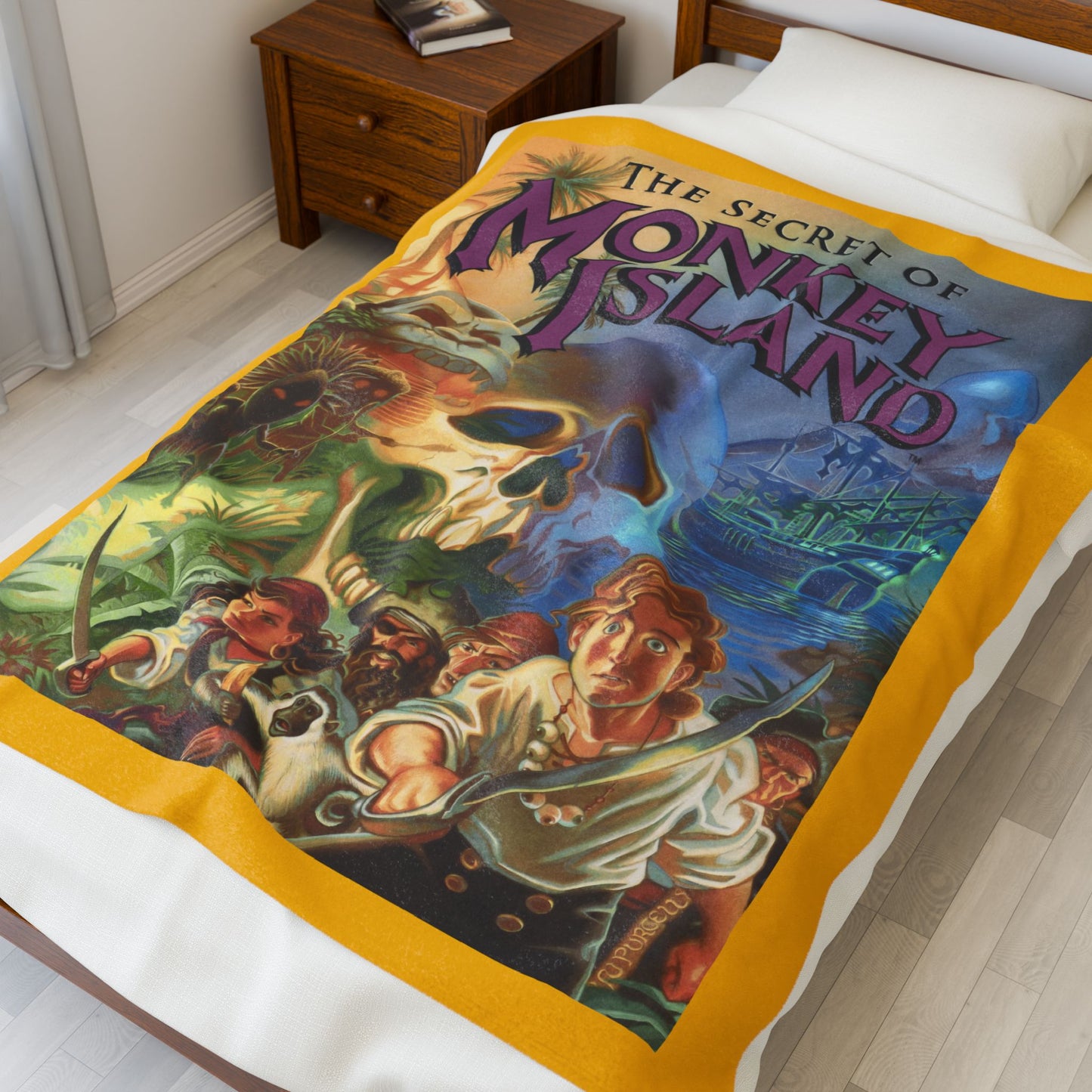 Monkey Island 1 Plush Blanket