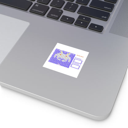 Arkanoid Level Map - Sticker Printify