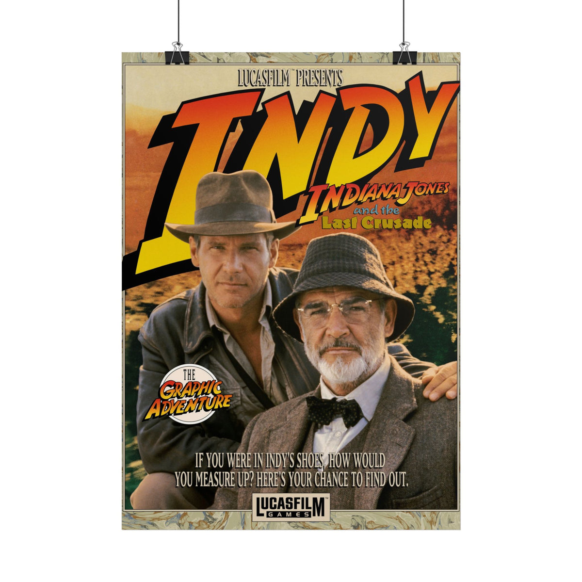 Indiana Jones and the Last Crusade: The Graphic Adventure - Poster Printify