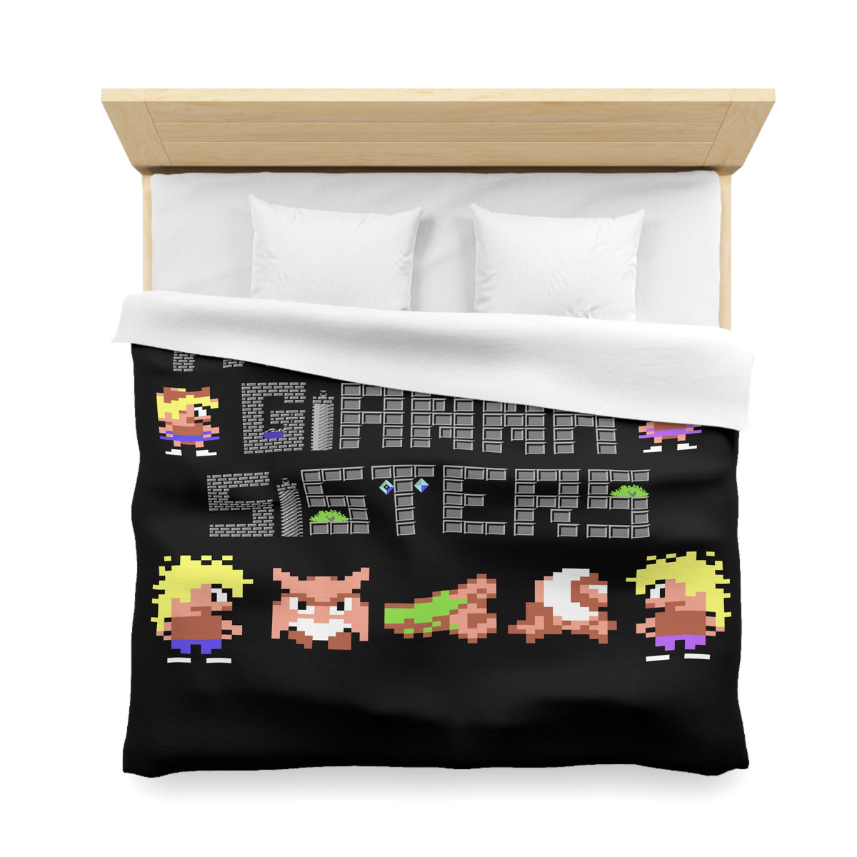 The Great Giana Sisters - Dekbedovertrek Printify