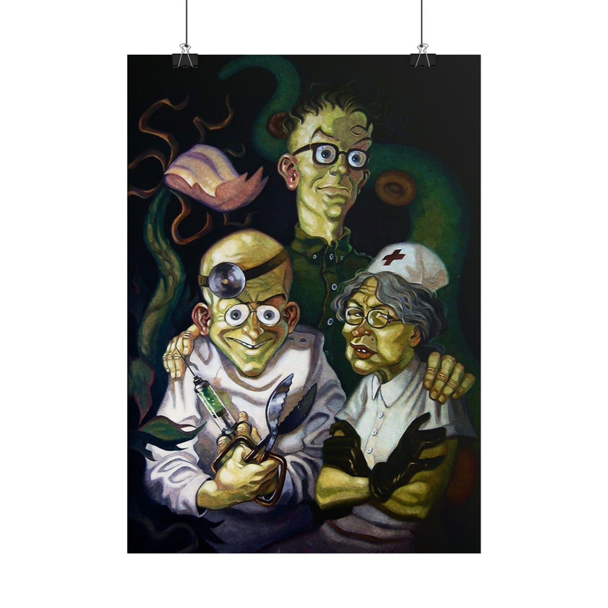 Maniac Mansion - Edison familieportret - Poster Printify