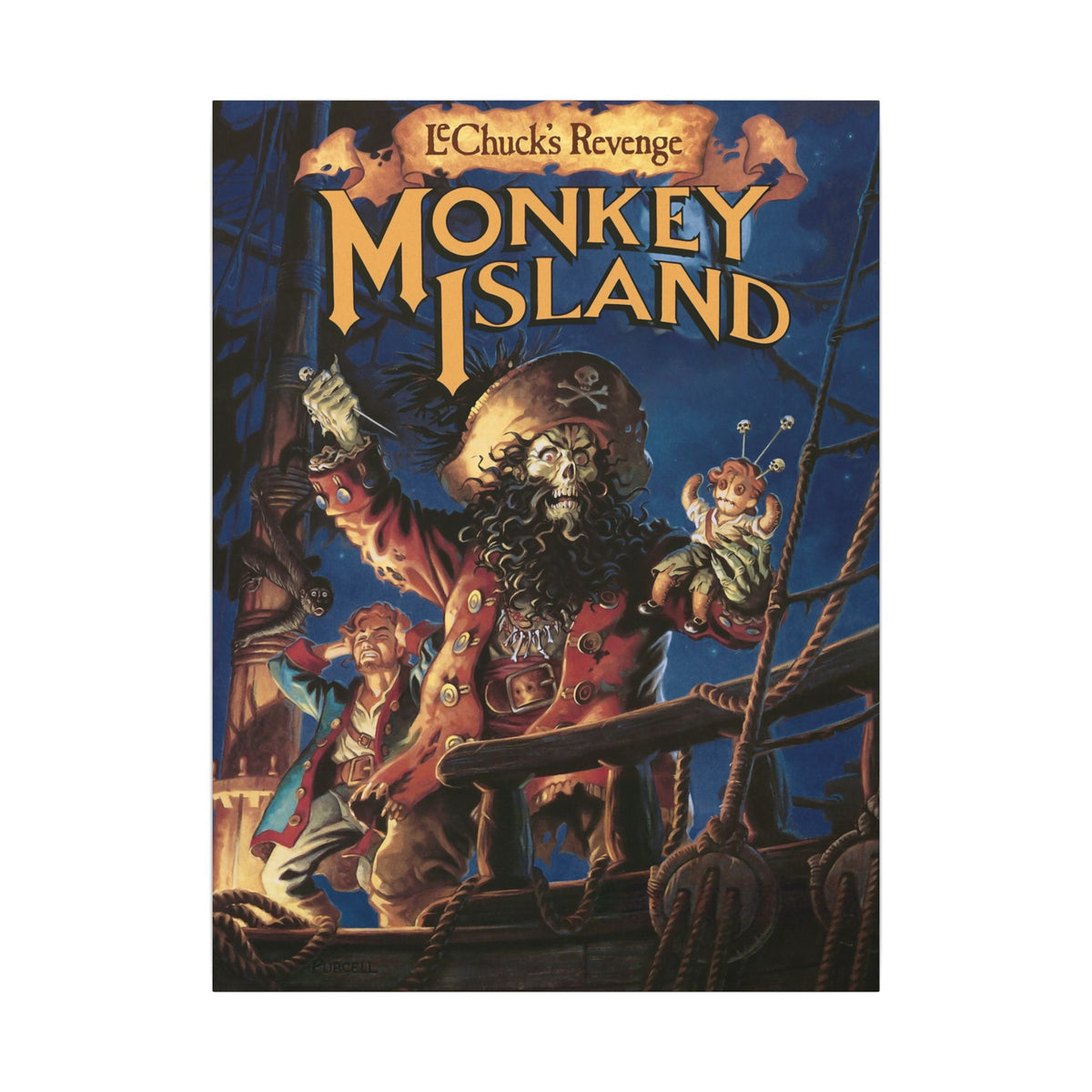 Monkey Island 2: LeChuck's Revenge - Canvas Printify