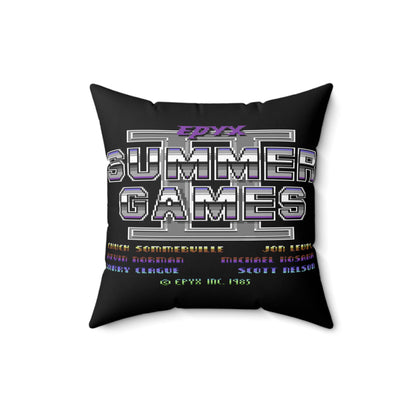 Summer Games Spun Polyester Square Pillow 