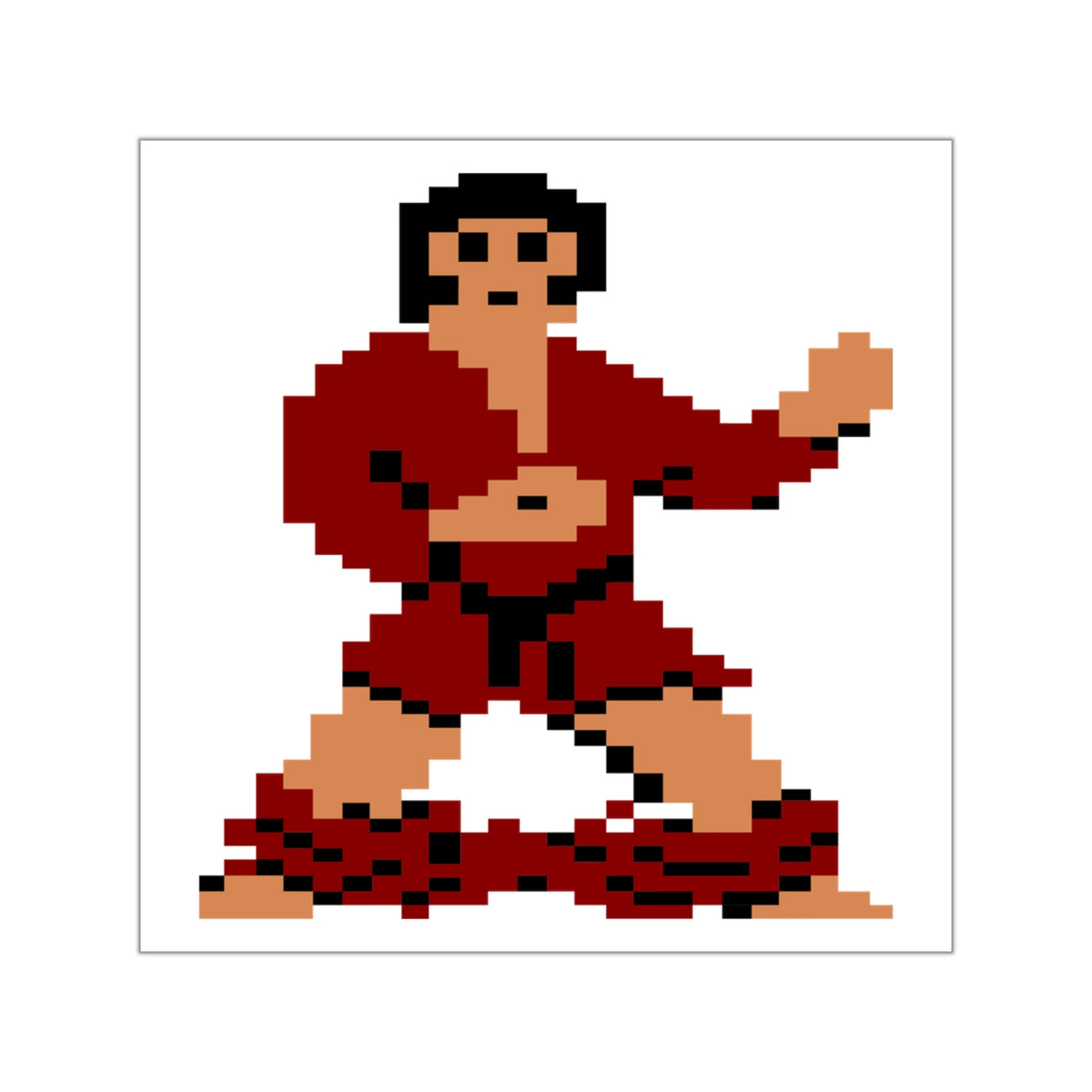 International Karate Pants Drop - Sticker Printify