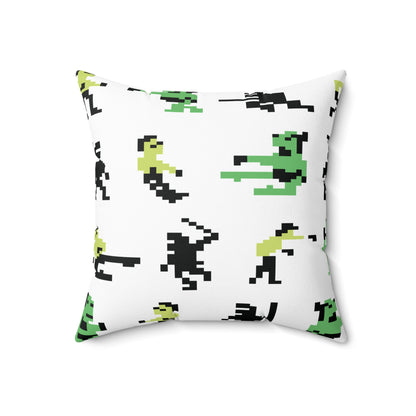 Bruce Lee Spun Polyester Square Pillow 