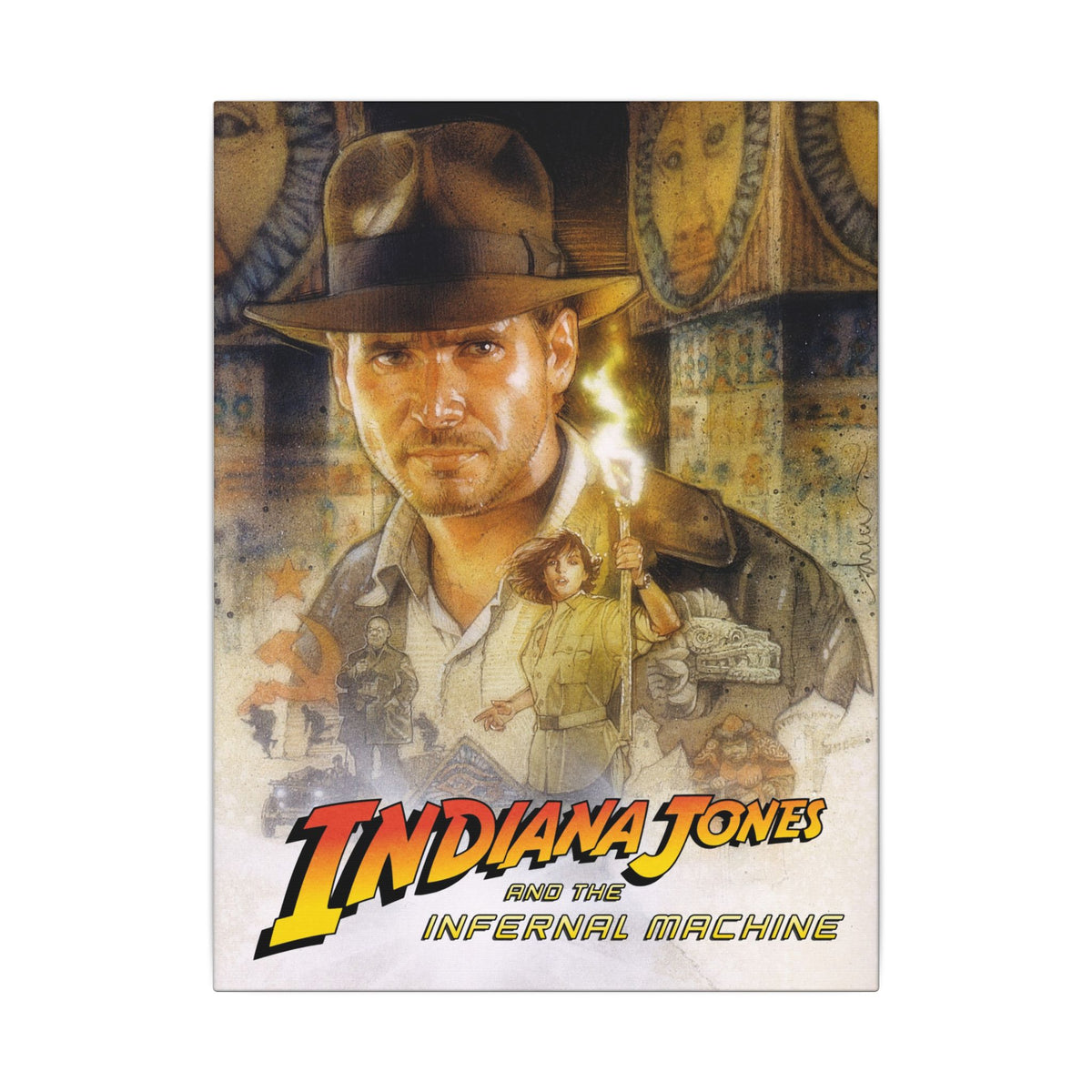 Indiana Jones and the Infernal Machine (logo onder) - Canvas Printify