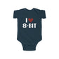 I love 8 Bit Infant Fine Jersey Bodysuit