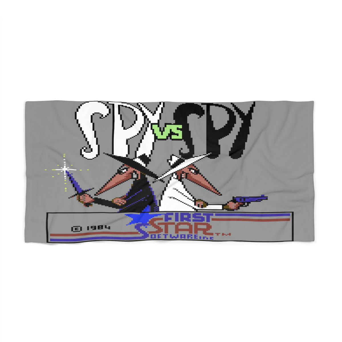 Spy vs Spy - Handdoek Printify