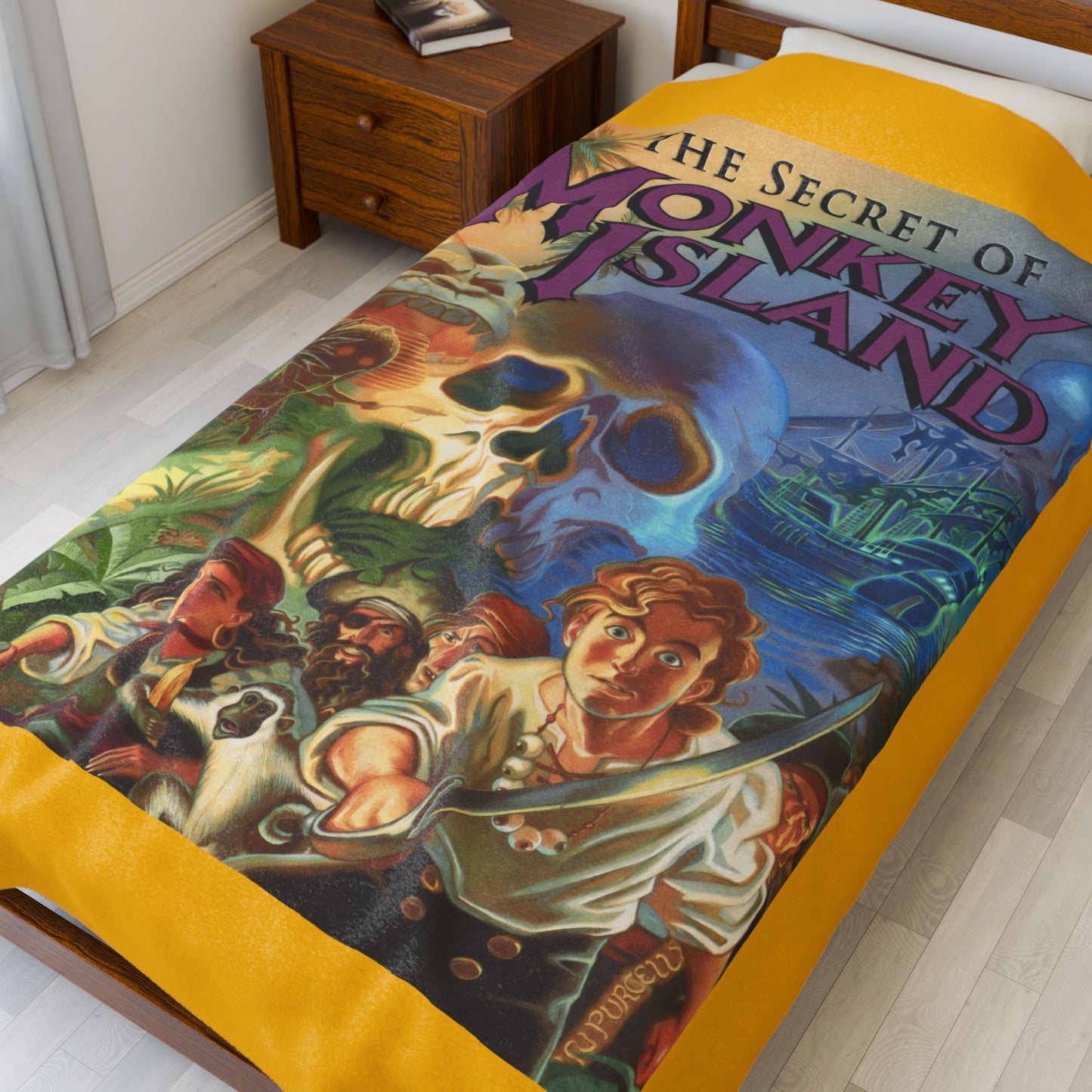 Monkey Island 1 Plush Blanket