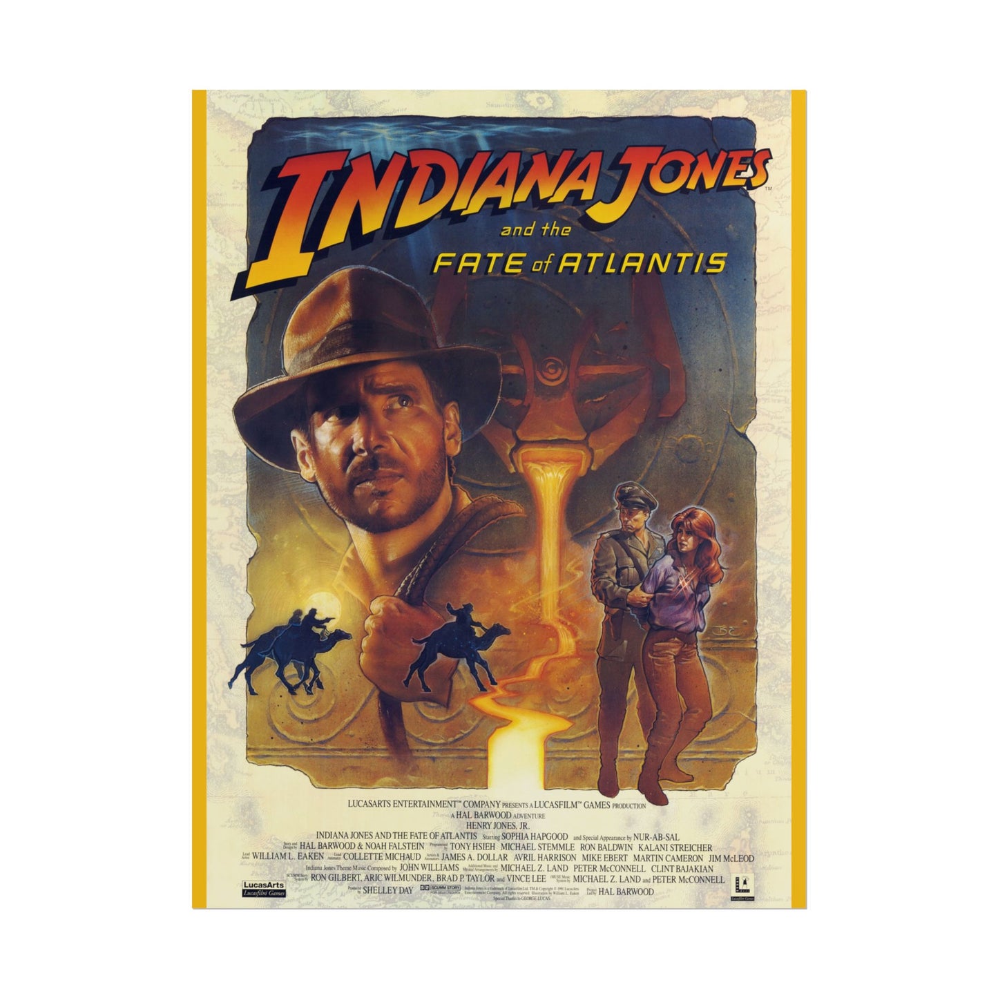 Indiana Jones Faith of Atlantis Rolled Poster