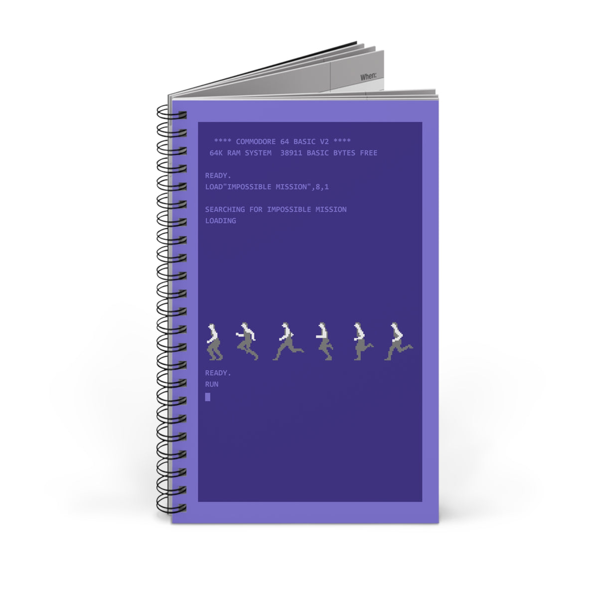 Impossible Mission Runner - Notitieboek Printify