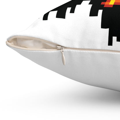 Diablo Spun Polyester Square Pillow 