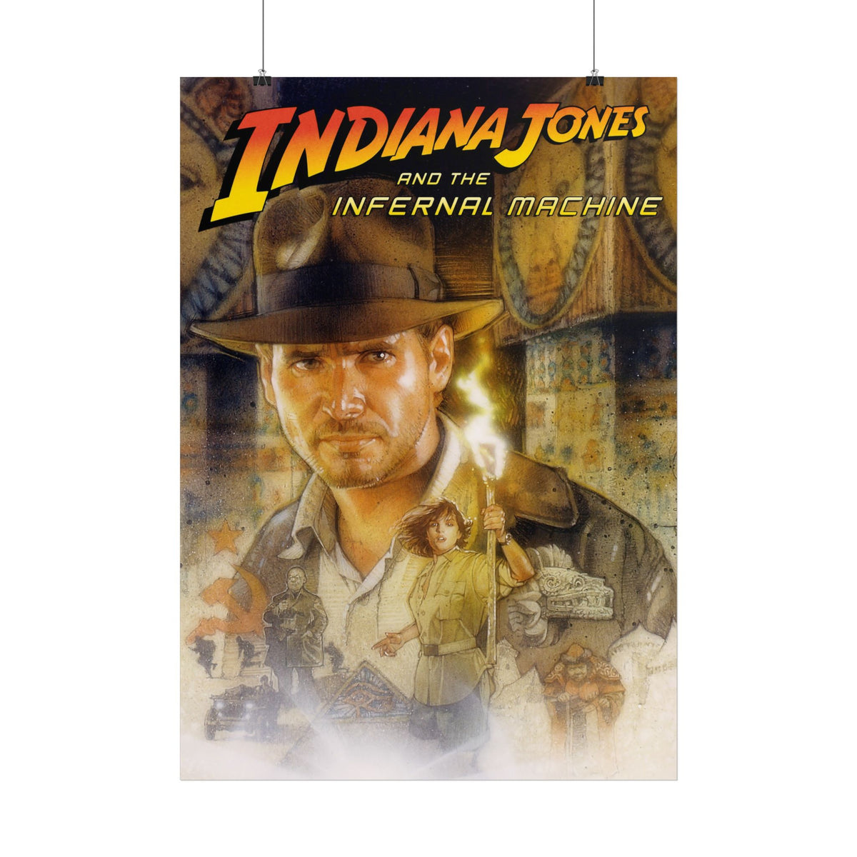 Indiana Jones and the Infernal Machine (logo boven) - Poster Printify