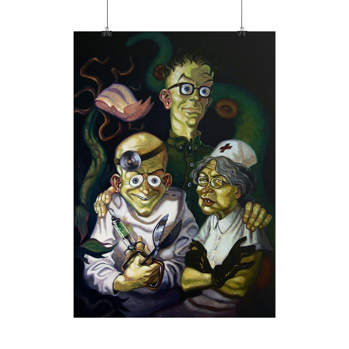 Maniac Mansion - Edison familieportret - Poster Printify