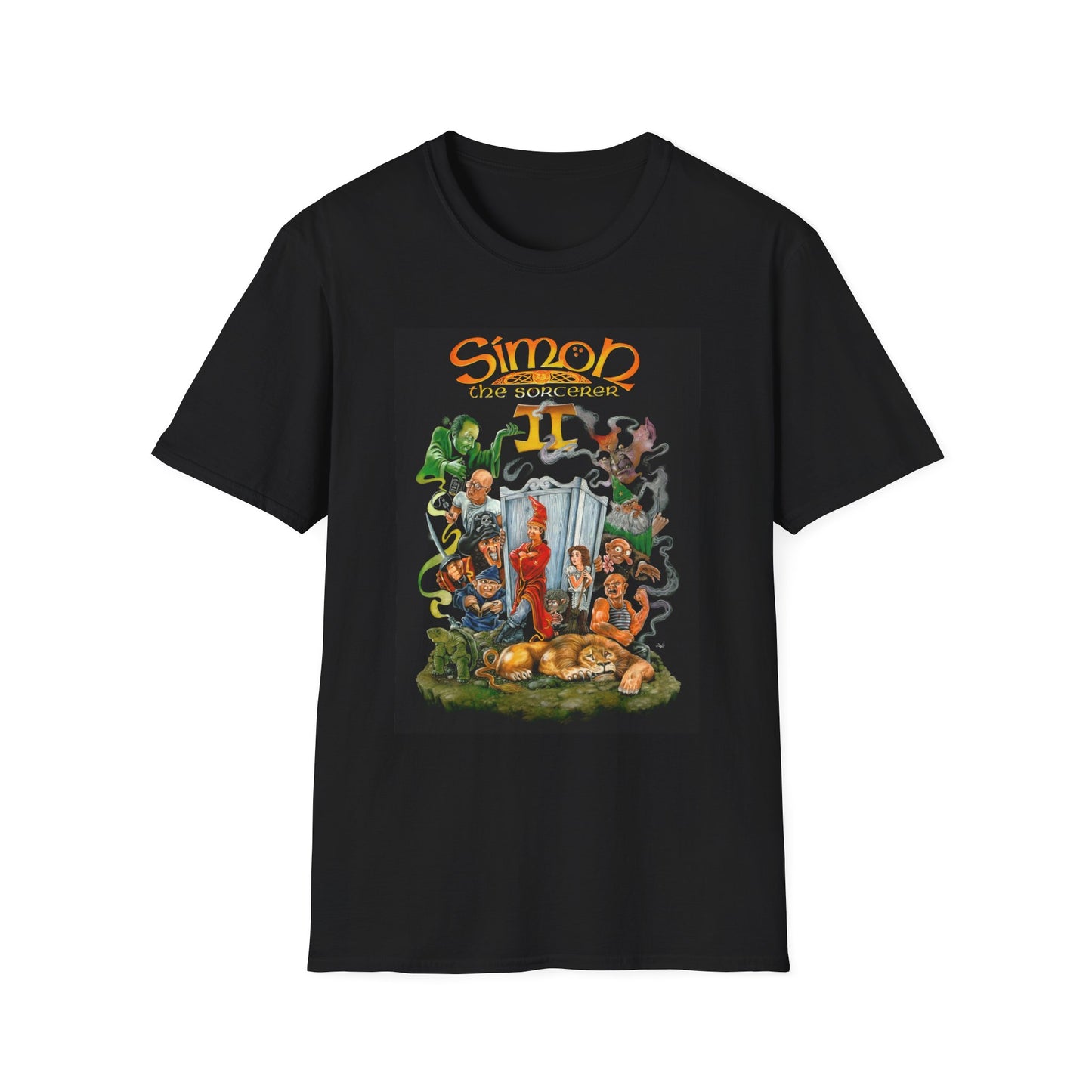 Simon the Sorcerer II Retro Video Game T-Shirt — Classic 90s Adventure Graphic Tee Printify