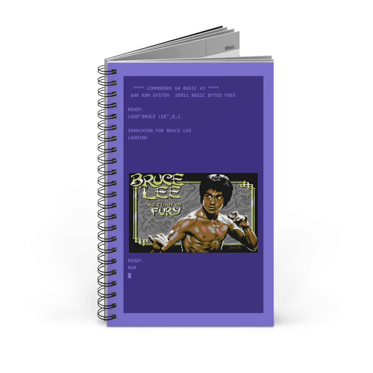 Bruce Lee: Return of Fury - Notitieboek Printify