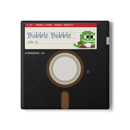 Bubble Bobble - Floppy Onderzetter Printify