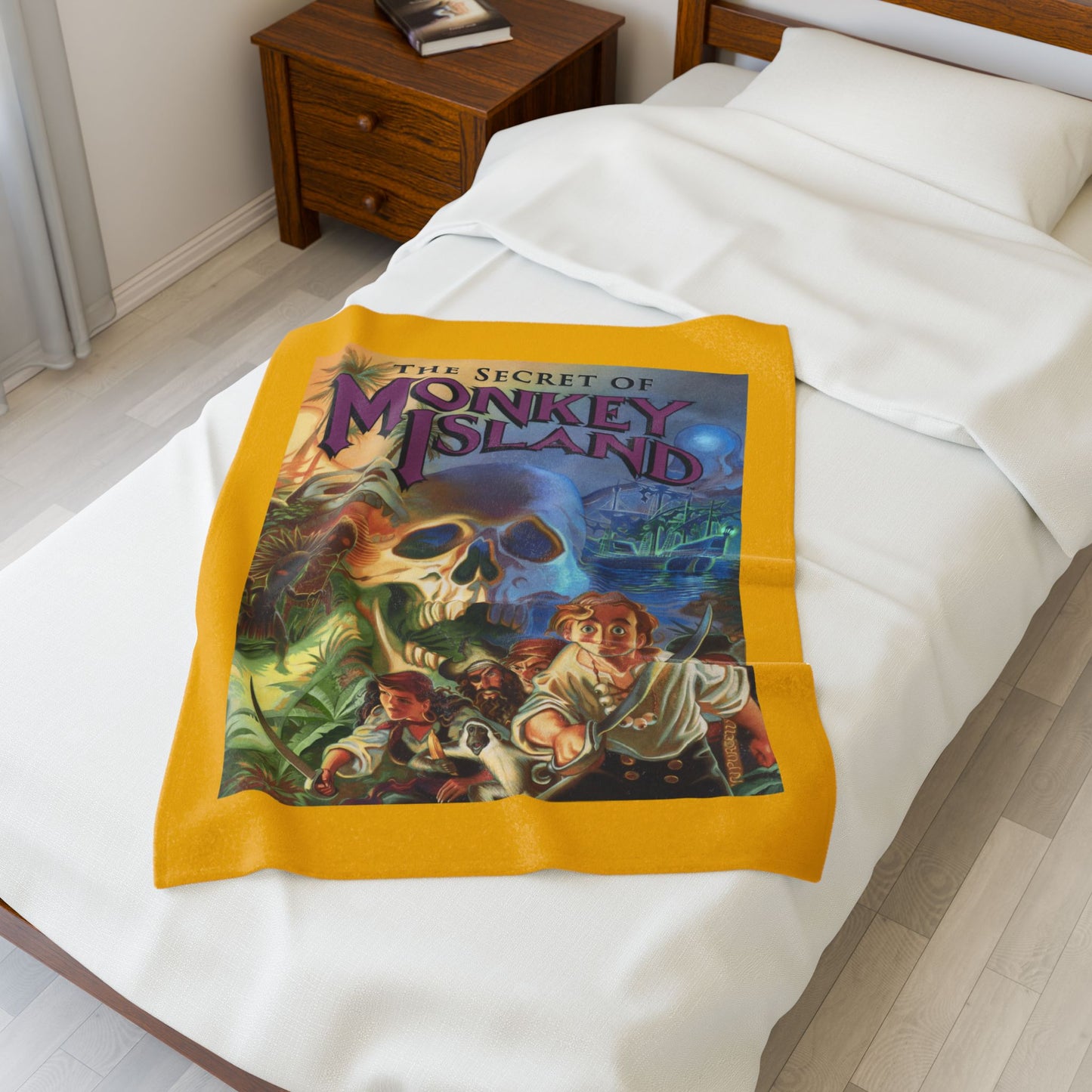 Monkey Island 1 Plush Blanket