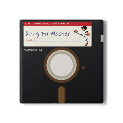 Kung-Fu Master - Floppy Onderzetter Printify