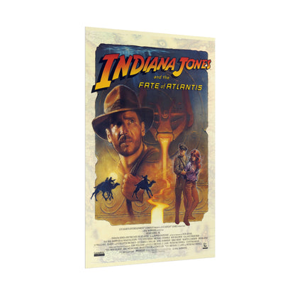 Indiana Jones Rolled Poster - Fate of Atlantis - Vintage Adventure Wall Art
