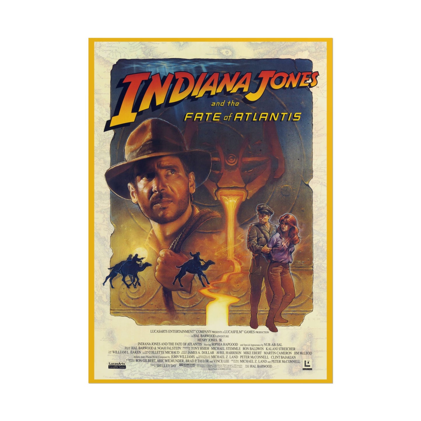 Indiana Jones Faith of Atlantis Rolled Poster