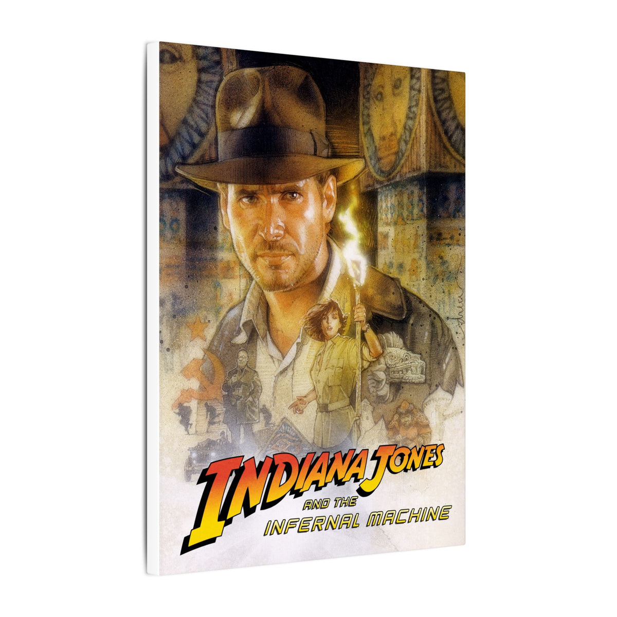 Indiana Jones and the Infernal Machine (logo onder) - Canvas Printify