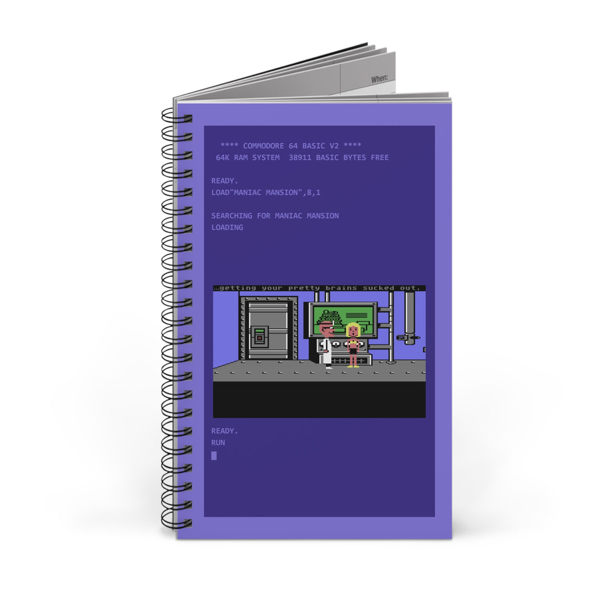 Maniac Mansion - Notitieboek Printify