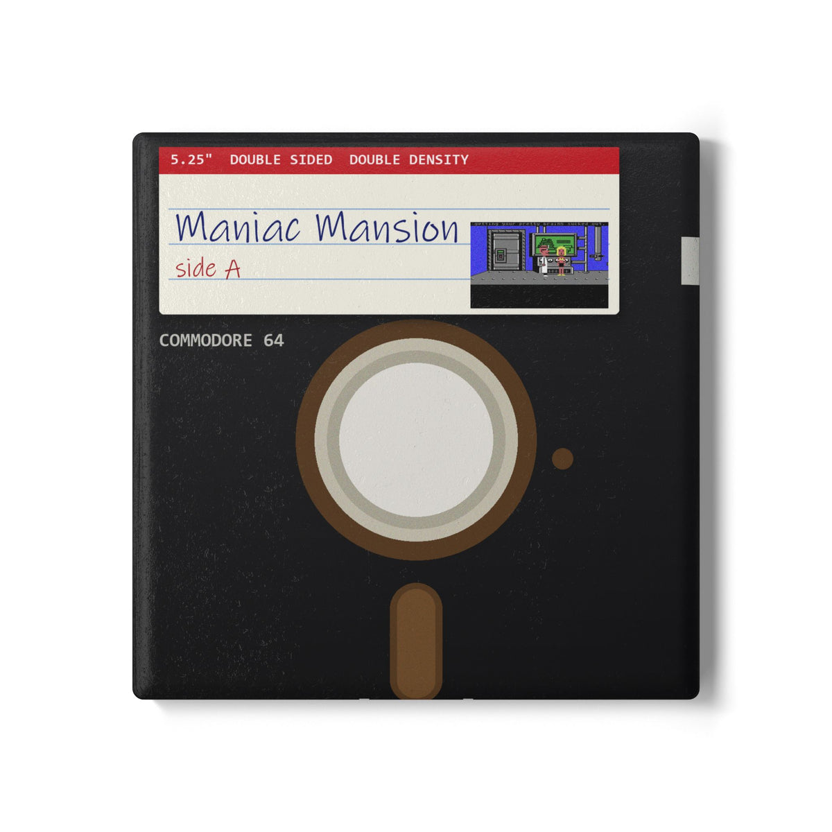 Maniac Mansion - Floppy Onderzetter Printify