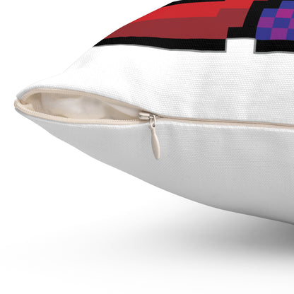 MS Dos Spun Polyester Square Pillow 