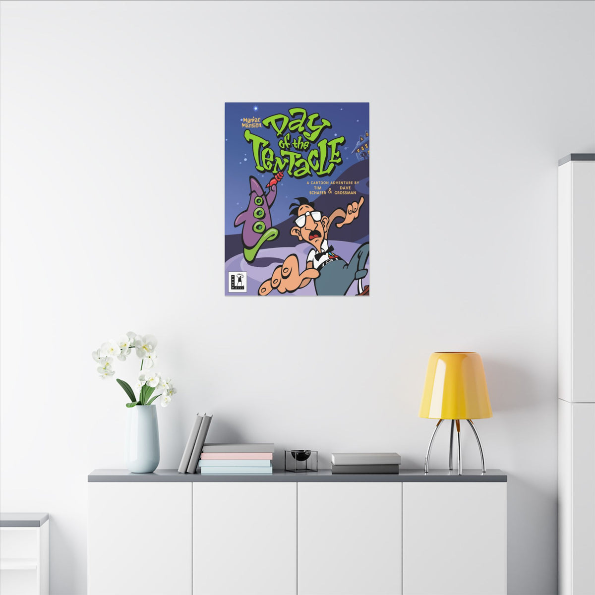 Day of the Tentacle - Remastered Cover Art - Canvas Printify