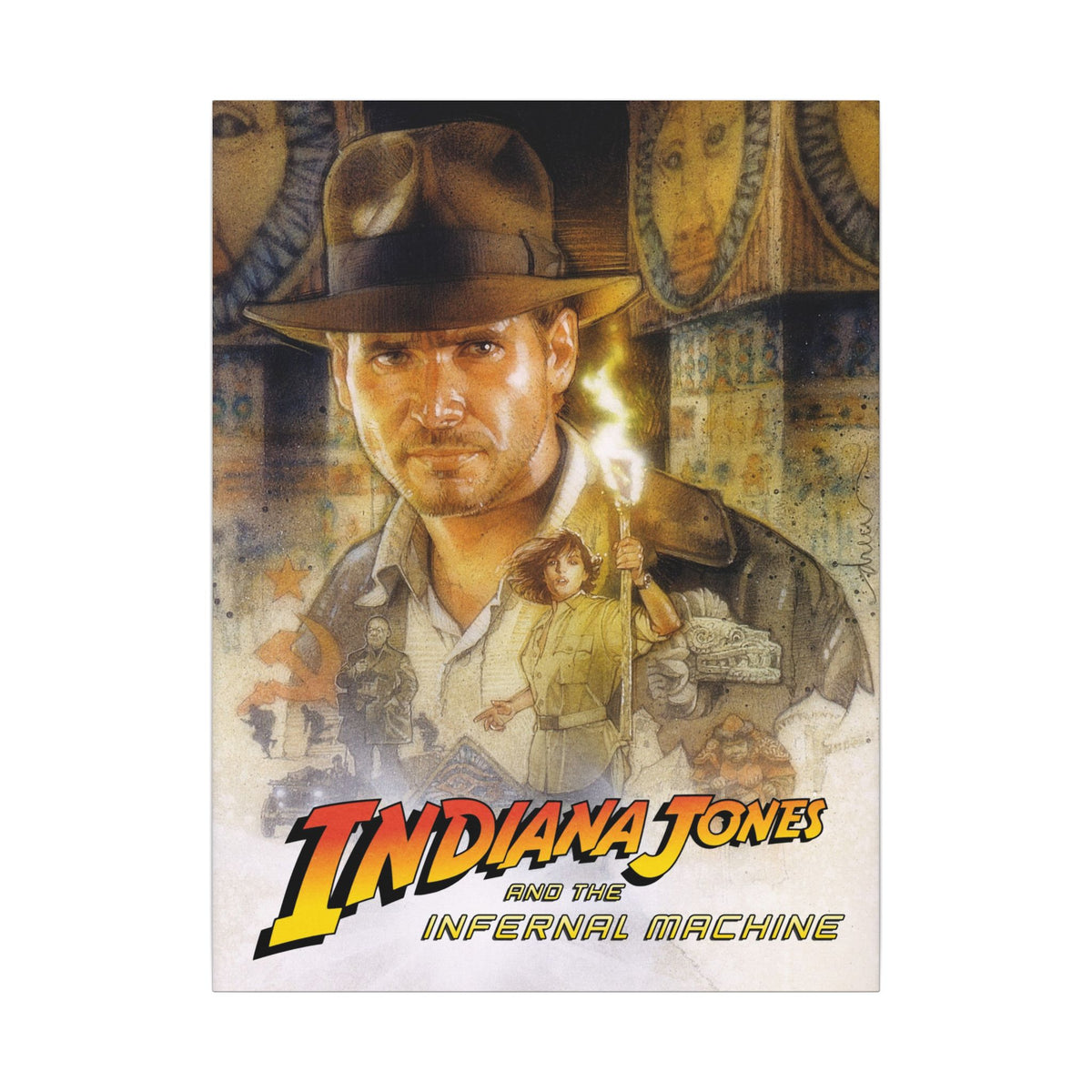 Indiana Jones and the Infernal Machine (logo onder) - Canvas Printify