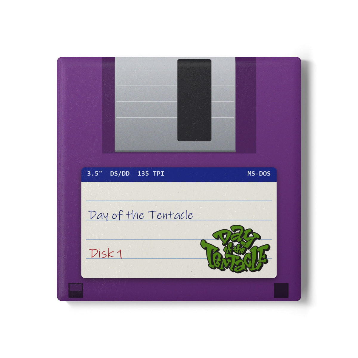 Day of the Tentacle - Floppy Onderzetter Printify