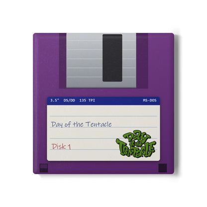 Day of the Tentacle - Floppy Onderzetter Printify