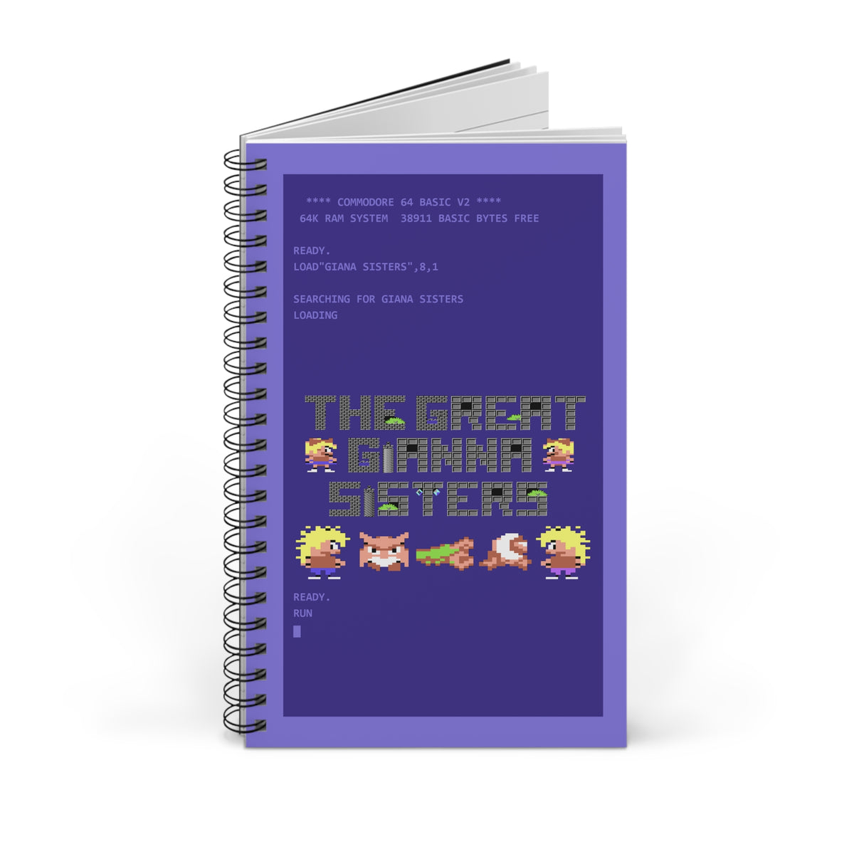 The Great Giana Sisters - Notitieboek Printify