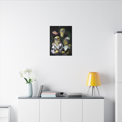 Maniac Mansion - Edison familieportret - Canvas Printify