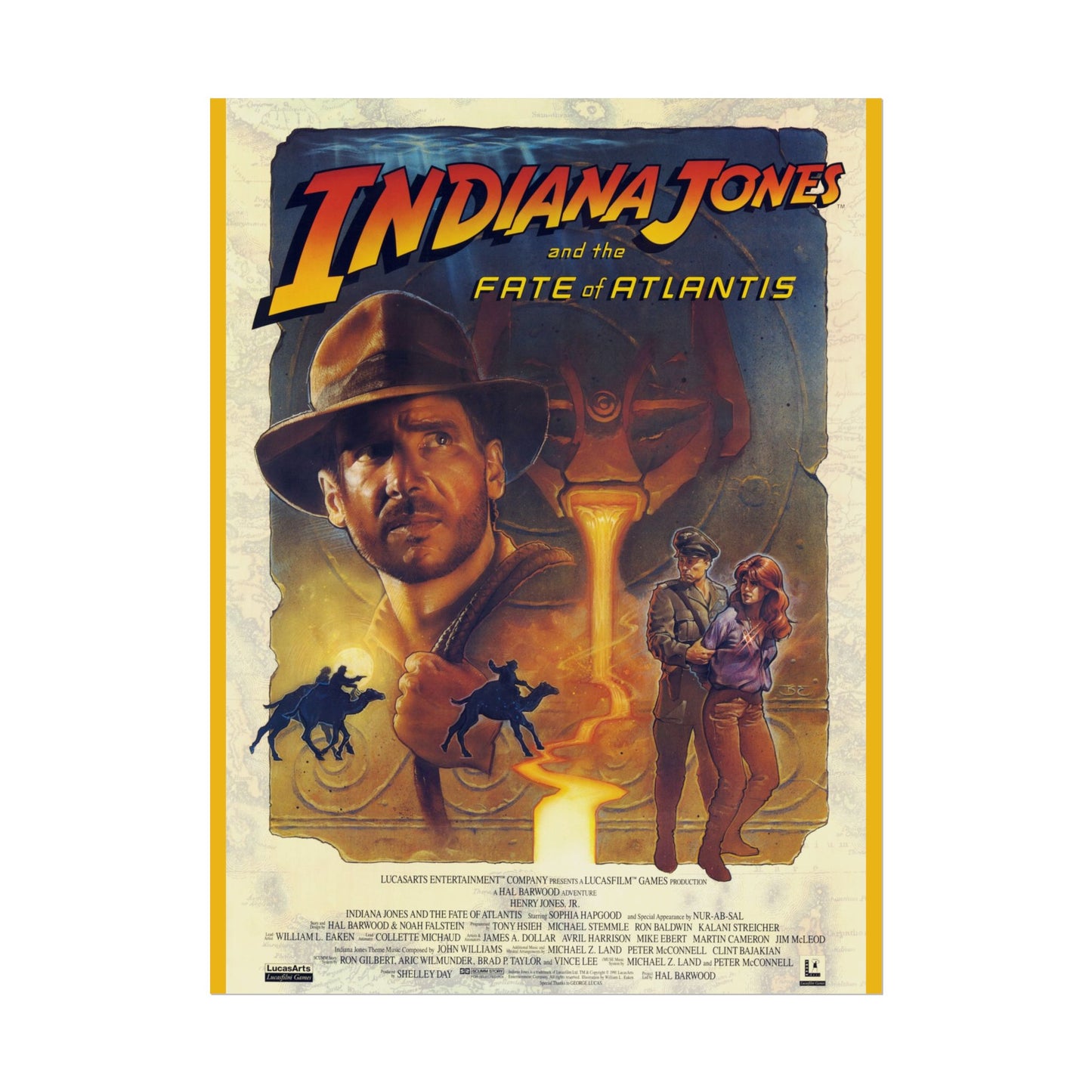 Indiana Jones Faith of Atlantis Rolled Poster
