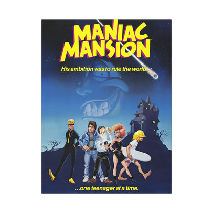 Maniac Mansion (originele tagline) - Canvas Printify