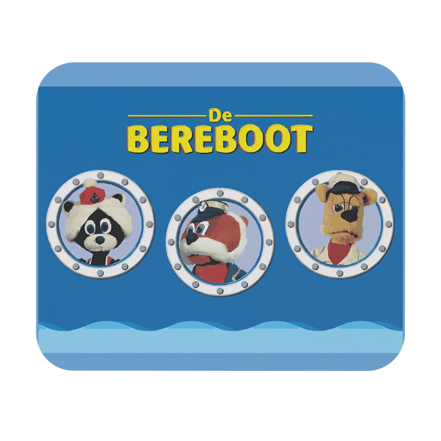 Bear Boat Mouse Pad