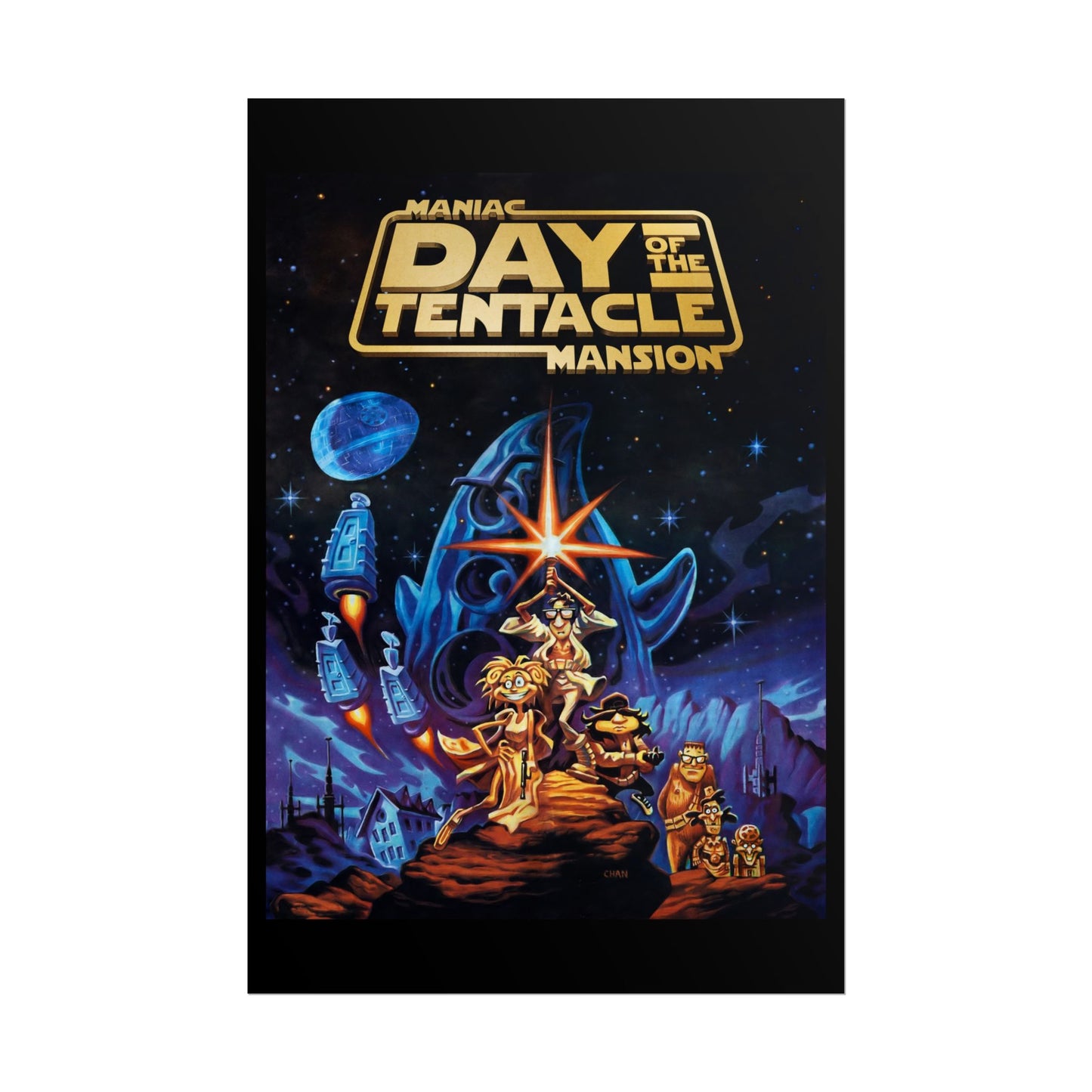 Day of the Tentacle Poster Star Wars