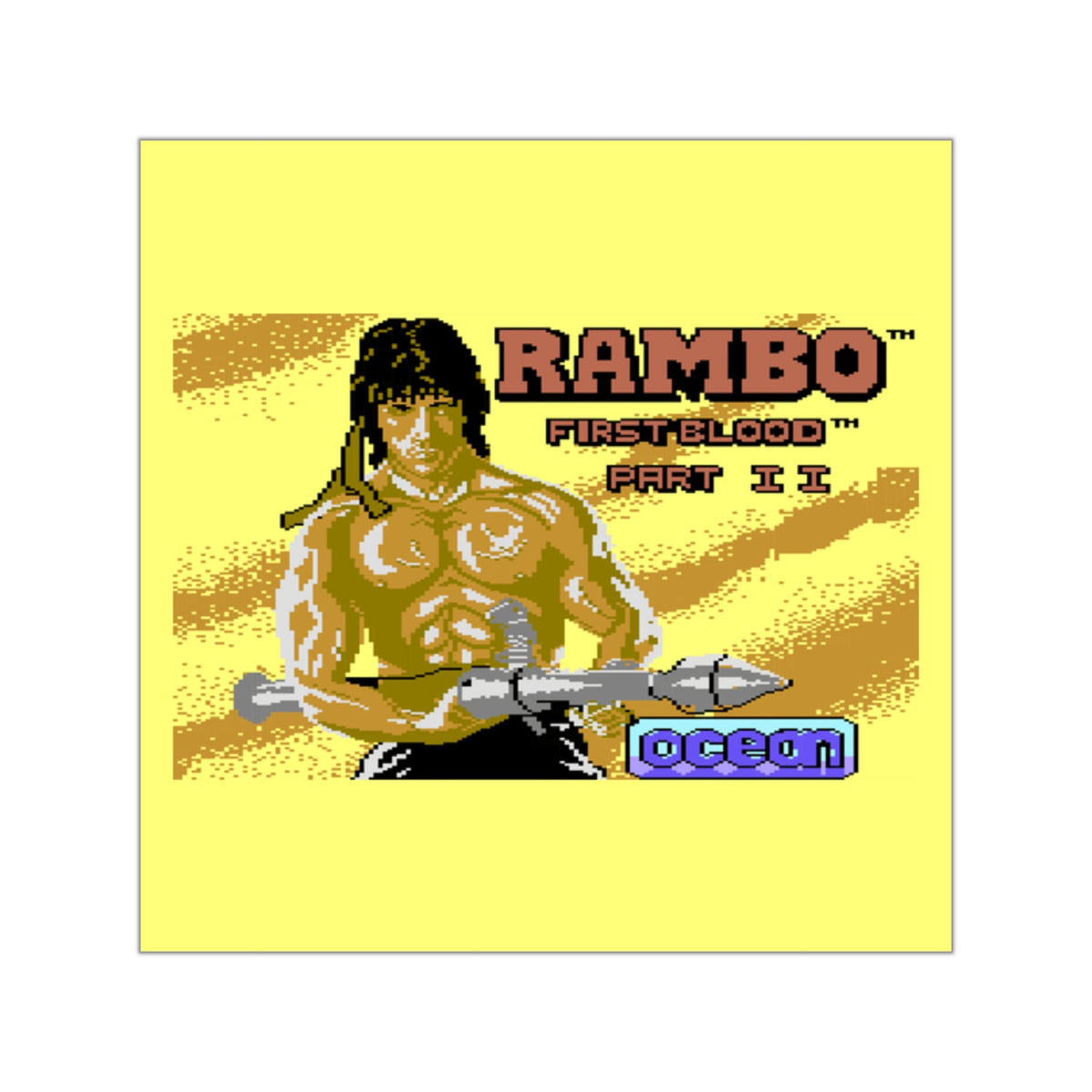Rambo: First Blood Part II - Sticker Printify