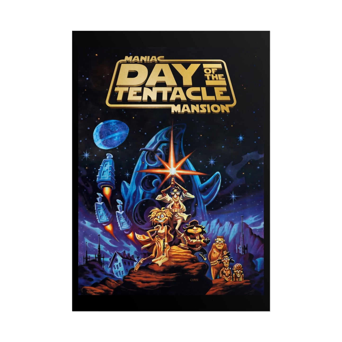 Day of the Tentacle Poster Star Wars