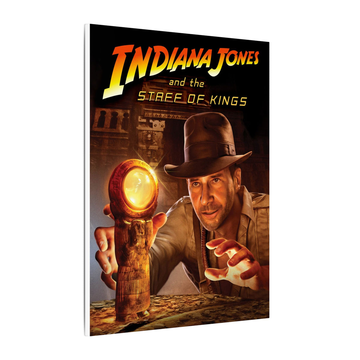 Indiana Jones and the Staff of Kings (met staf) - Canvas Printify