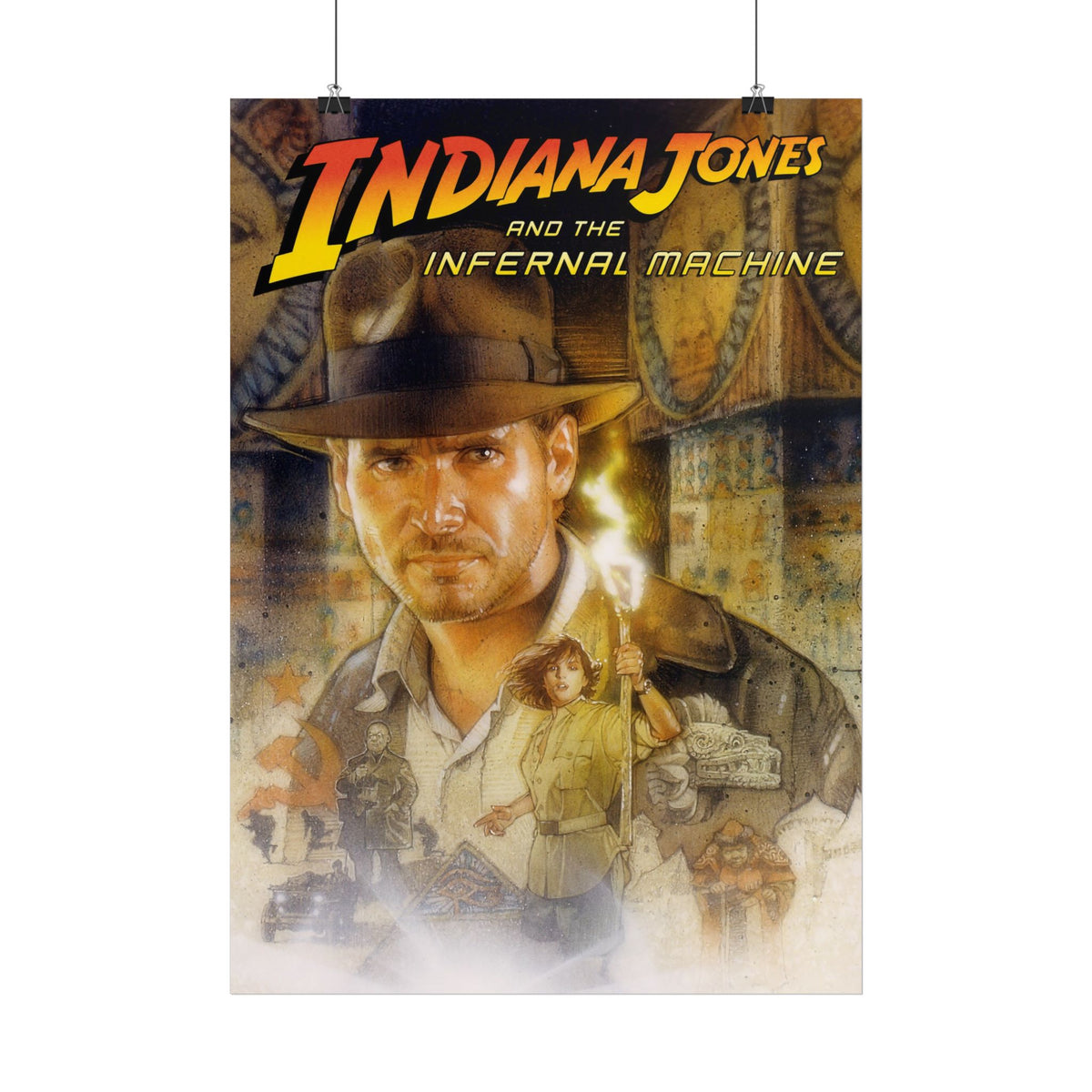 Indiana Jones and the Infernal Machine (logo boven) - Poster Printify