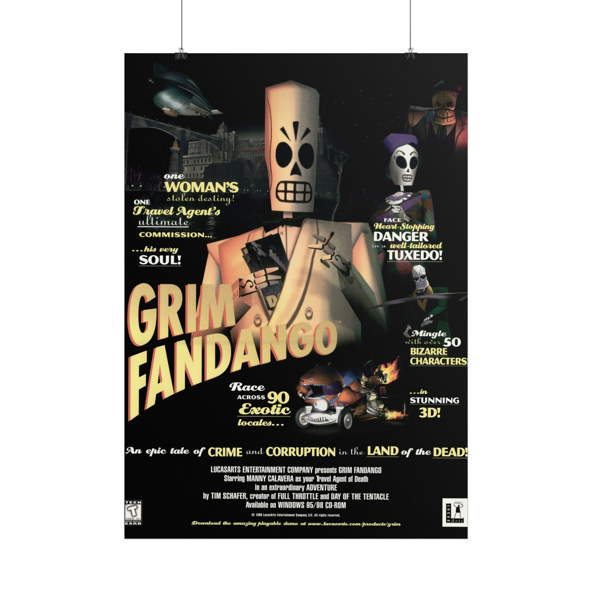 Grim Fandango - Poster Printify