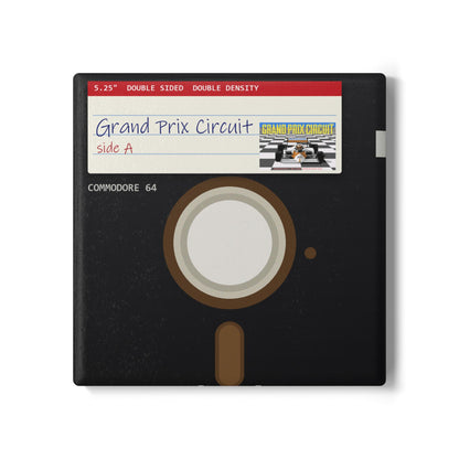 Grand Prix Circuit - Floppy Onderzetter Printify