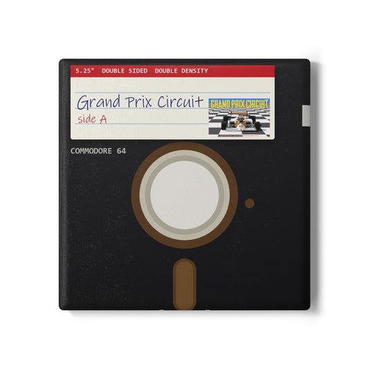 Grand Prix Circuit - Floppy Onderzetter Printify